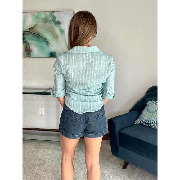 Guess Button Down 3/4 Sleeve Roll, Comfy Side Rib Stretch Fit, Size S - Picture 5 of 7